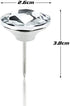 Kuqqi 25 Pcs 25mm Diamond Clear Crystal Upholstery Nails Sofa Headboard Nails Buttons Tack Furniture Tacks Wall Decor,Round Buttons with Metal Loop for DIY Decorative