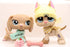 WOLFGIRL LPS Great Dane 1647 Tan LPS Dachshund 2597 Blue Eyes Dog Puppy with Accessories Lot Figure Collection Kids Girls Boys Birthday Xmas Gift