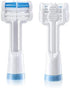 Triple Bristle Replacement Brush Head Refills | Innovative 3 Head Design | Compatible with Triple Bristle Brand Sonic Toothbrush | Color Changing Indicator Bristles | 2 Pack (Blue)