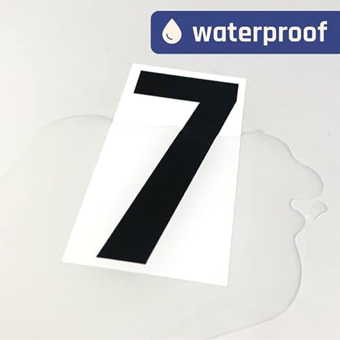 40 Pieces, 6" - Vinyl Number Stickers, Waterproof Large Stick On Numbers - Black Numbers