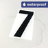 40 Pieces, 6" - Vinyl Number Stickers, Waterproof Large Stick On Numbers - Black Numbers