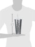 Blush Glam Silver Double Walled Glitter 24oz Tumbler Reusable Leak-Proof, Travel, Clear Plastic, Slim, Iced Coffee Cup with Silicone Seal, Screw-On-Lid, and Straw, 1 Count (Pack of 1)