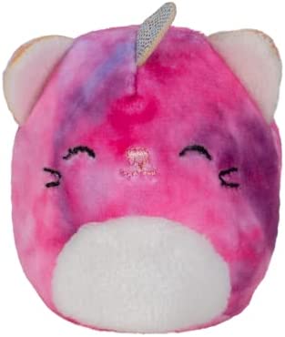 Squishville by Squishmallows SQM0078 Mystery Squad, Four 2, Irresistibly Soft Colourful Plush Caticorns, Mini Squishmallows