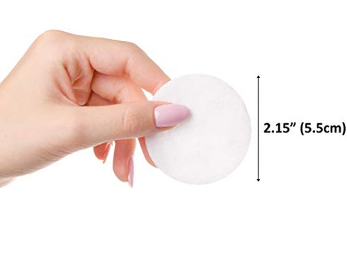 Cliganic Organic Cotton Rounds (300 Count) Makeup Remover Pads, Hypoallergenic, Lint-Free | 100% Pure Cotton