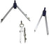 Drawing Tools & Drafting Kits for Students Divider Drawing Architecture Compasses for Geometry 16Pc Compass Set Geometry Precision Tool Protractor and Compass Set Square Erasing Shield Ruler (Blue)