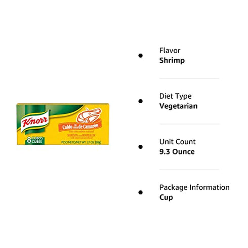 Knorr Bouillon Cubes, Shrimp 3.1 oz 3 Pack