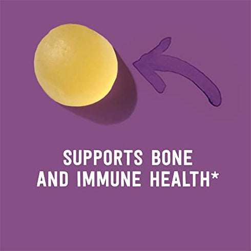 Amazon Brand - Mama Bear Organic Kids Vitamin D3 25 mcg (1000 IU) per serving, Bone and Immune Health, 80 Gummies