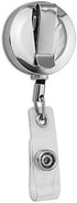 Batman Classic Bat Shield Logo Retractable Reel Premium Metal Chrome Badge ID Card Holder Clip