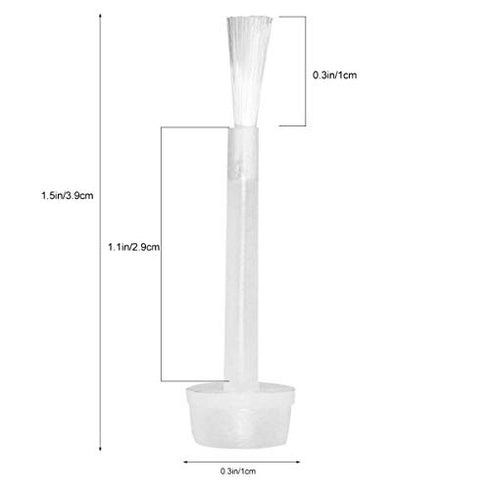 Beaupretty 100pcs Nail Polish Brushes Replacement Dipping Liquid Gel Nail Brushes Dipping Applicator Brushes for Home Salon