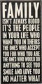 Primitives by Kathy 27207 Classic Box Sign, 6" x 12", Family Isn't