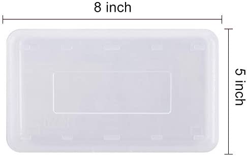 Large Capacity Pencil Box, Clear Multi Purpose Pencil Box, Durable Plastic Pencil Box, Office Supplies Storage Organizer Box, Brush Painting Pencils Storage Box(3 Pack)