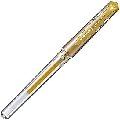Uni-Ball Signo UM-153 Broad Point Gel Impact Pen, 1.0mm, White/Gold/Silver, 3 pens each/Total 9 pens (Japan Import)