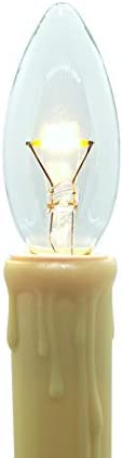 Celestial Lights Six LED Window Candle Replacement Bulbs for Plug-in Window Candles - Works with All Sensor, Timer, or Switch Models