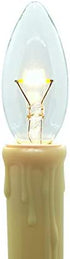 Celestial Lights Six LED Window Candle Replacement Bulbs for Plug-in Window Candles - Works with All Sensor, Timer, or Switch Models