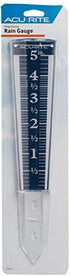 AcuRite 5" Capacity Easy-to-Read Magnifying Acrylic, Blue (00850A2) Rain Gauge