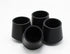 AKOAK 4 Pieces Table Chair Rubber Leg Tips Caps,1-1/4 Inch,Black