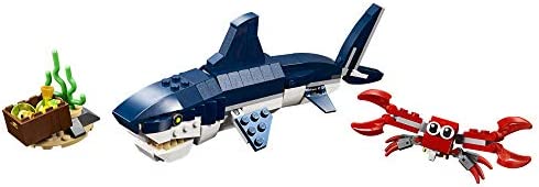 LEGO Creator 3in1 Deep Sea Creatures 31088 Building Toy Set for Kids, Boys, and Girls Ages 7+ (230 Pieces)