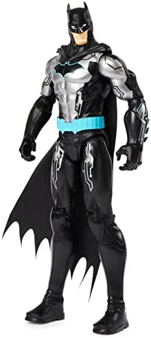 Batman 12-inch Bat-Tech Action Figure (Black/Blue Suit), Kids Toys for Boys Aged 3 and up