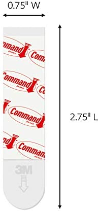 Command Medium Refill Adhesive Strips, Damage Free Hanging Wall Adhesive Strips for Medium Indoor Wall Hooks, No Tools Removable Adhesive Strips for Living Spaces, 9 White Command Strips