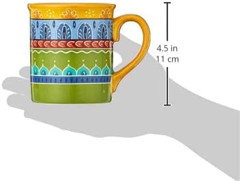 Certified International Valencia Mugs (Set of 4), 16 oz, Multicolor
