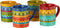 Certified International Valencia Mugs (Set of 4), 16 oz, Multicolor
