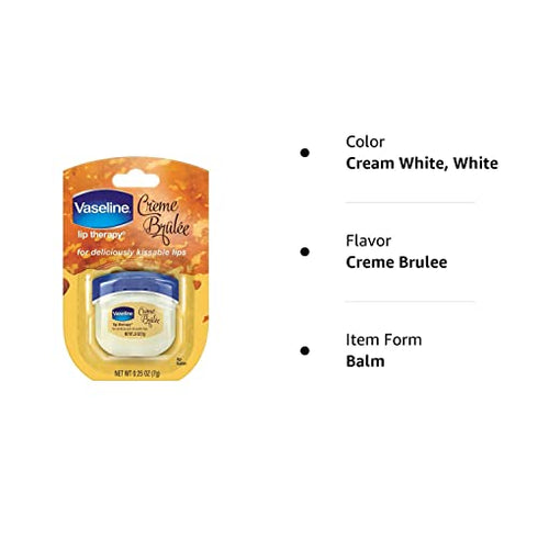 Vaseline Lip Creme Brulee Size .25z Vaseline Lip Therapy Creme Brulee .25z