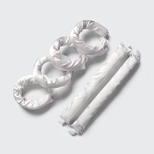 Kitsch Satin Pillow Rollers | Hair Rollers | Sleep | Holiday Gift Hair Styling Rollers | 6pc (Marble)