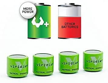 Viridian CR 1/3N Tactical Energy Plus Lithium Batteries, 3 Volt (Retail Pack of 4)