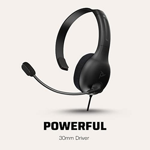 PDP LVL30 Wired Headset with Single-Sided One Ear Headphone for PlayStation, PS4, PS5 - Mac, Tablet Compatible - Noise-Cancelling Mic - Lightweight, Cool Comfort, Great for Gaming - Black
