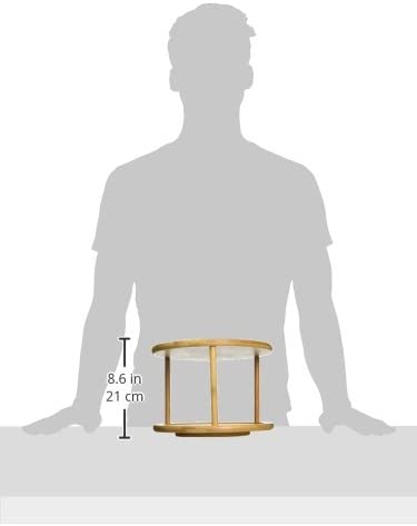 Greenco Premium Bamboo 2 Tier Lazy Susan Turntable