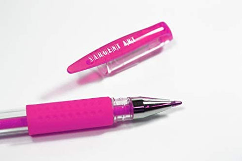 Sargent Art 24 Count Pink Glitter Gel Pens, Non-toxic, Magical Ink Pens, Art Marker Pens For Drawing, Journaling, Doodling, Adult Colouring Books