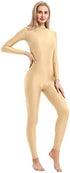 speerise Adult High Neck Zip One Piece Unitard Full Body Leotard Bodycon Jumpsuit for Women