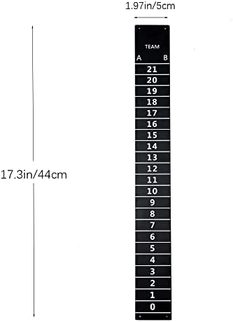 Iparts Cornhole Game Steel Scoreboard with Magnetic Score Keepers, Applicable to Ladder Toss Game as Well