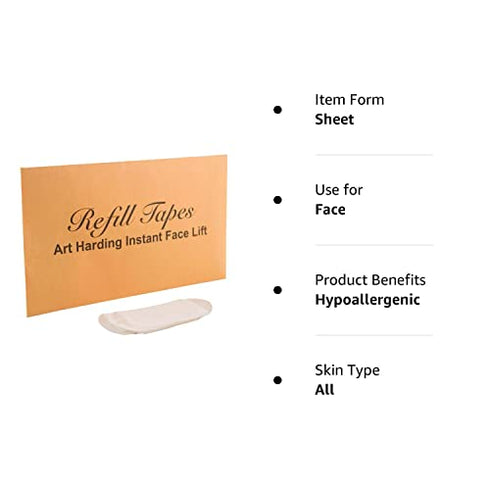 Art Harding's Instant Face and Neck Lift Refill Tapes (1 Package of 10 Refills)