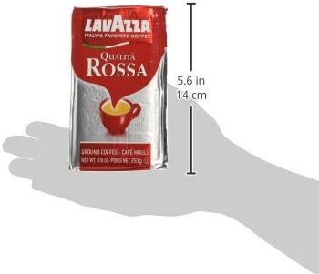 Lavazza Qualita Rossa, 8.8 oz Brick, Ground (Pack of 3)