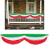 Red, White & Green Fabric Bunting Party Accessory (1 count) (1/Pkg)