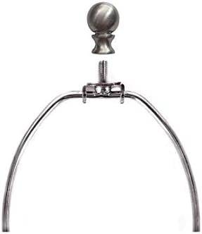 Lamp Finials 2 Pack Lamp Shades Finials Cap Knob Lamp Decoration for Lamp Harp Holder, Brushed Nickel