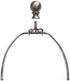 Lamp Finials 2 Pack Lamp Shades Finials Cap Knob Lamp Decoration for Lamp Harp Holder, Brushed Nickel