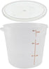 Cambro RFS6PP190 6 Qt Round Container Wirh RFSC6PP190 Translucent Lid