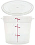 Cambro RFS6PP190 6 Qt Round Container Wirh RFSC6PP190 Translucent Lid
