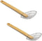 Bamboo Handle S/S Coarse Skimmer/Strainer (5" & 7")