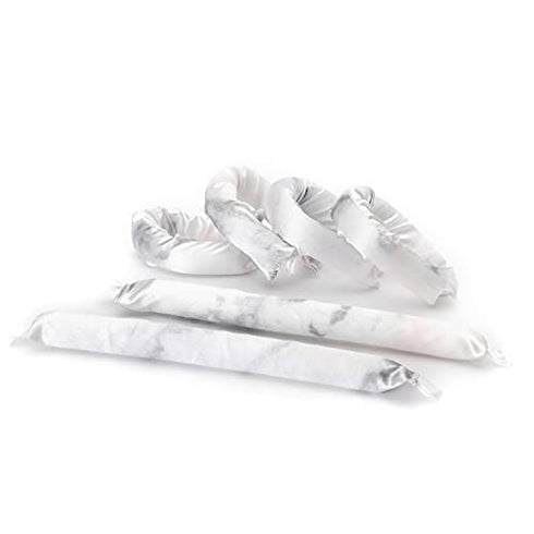 Kitsch Satin Pillow Rollers | Hair Rollers | Sleep | Holiday Gift Hair Styling Rollers | 6pc (Marble)