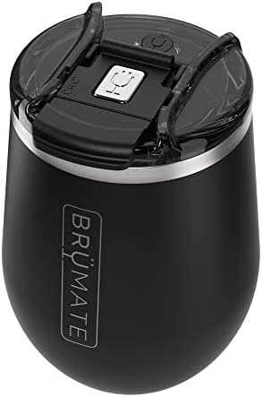 BrüMate Uncork'd XL MÜV - 100% Leak-Proof 14oz Insulated Wine Tumbler with Lid - Vacuum Insulated Stainless Steel Wine Glass - Perfect For Travel & Outdoors (Aqua)