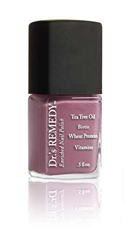 Dr.'s Remedy All Natural Vegan Nail Polish Brilliant Berry Organic 3 Piece Quick Dry Long Lasting - Total Two-in-one Glaze Brave Berry Mindful Mulberry
