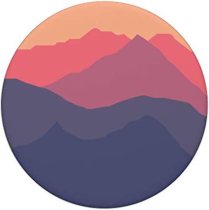 Peach, Pink, Purple, Blue Mountains PopSockets PopGrip: Swappable Grip for Phones & Tablets