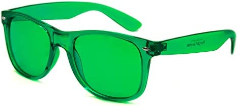 PURPLE CANYON Green Color Therapy Mood Glasses Migraine Glasses Light Therapy Chakra Healing Glasses Chromotherapy Green Colored Lenses