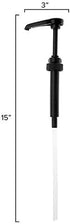 Torani and DaVinci BLACK Syrup Pumps, Fits 25.4 Oz/750Ml Bottles (Pack of 2)