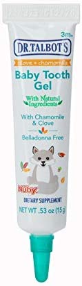 Dr. Talbot's Baby Tooth Gel for Sore Gums, Naturally Inspired, 2 Pack, 1.06 Oz, benzocaine Free, Belladonna Free