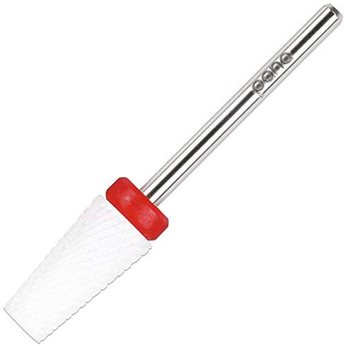 PANA Tapered Ceramic Nail Carbide Bit - Two Way Rotate use for Both Left and Right Handed - Fast remove Acrylic or Hard Gel - 3/32" Shank - Manicure, Nail Art, Drill Machine (Fine - F, Ceramic)