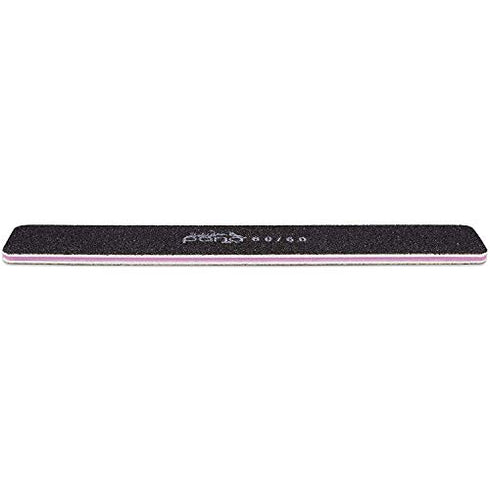 10pcs - PANA Jumbo Double-Sided Emery Nail File for Manicure, Pedicure, Natural, and Acrylic Nails - Black (Grit 60/60)
